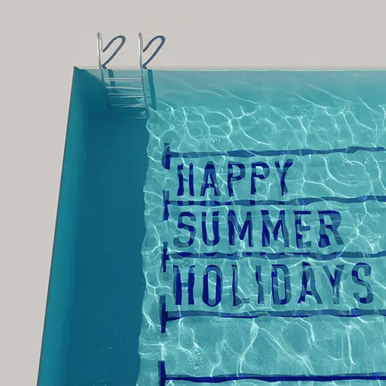 Happy Summer Holidays WebP animation