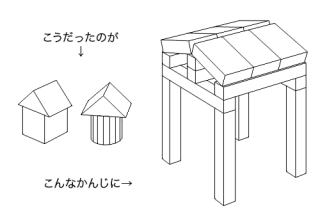 積み木の家