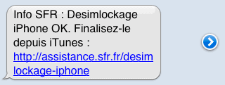 desimlockage SMS